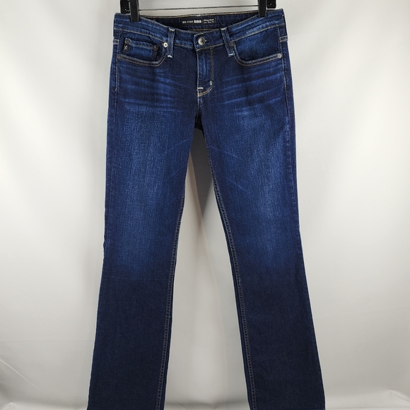 Big Star Remy Boot Jeans Womens Irregular Size 29L Low Rise Denim (29x32) - Picture 2 of 12
